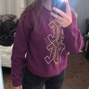 cheetah AC/DC crewneck